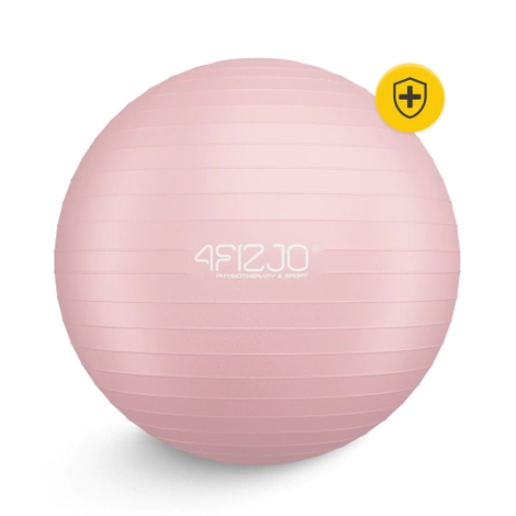 Piłka gimnastyczna dmuchana 65 cm różowa