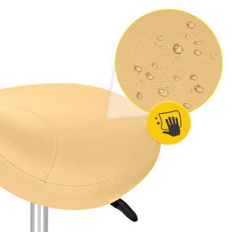 Taboret obrotowy siodło do masażu ERGO żółty