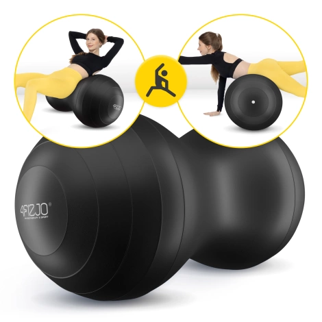 Piłka gimnastyczna PEANUT AIR BALL czarna