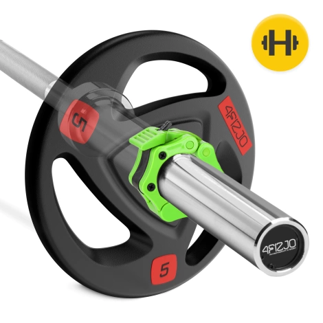 Zaciski na gryf olimpijski szczękowe 50 mm zielone