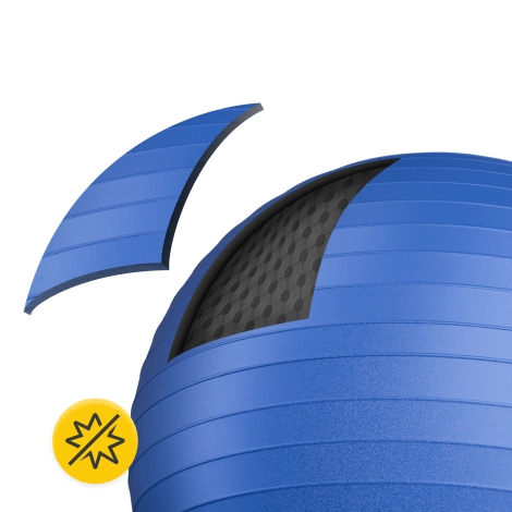 Piłka gimnastyczna dmuchana 55 cm granatowa