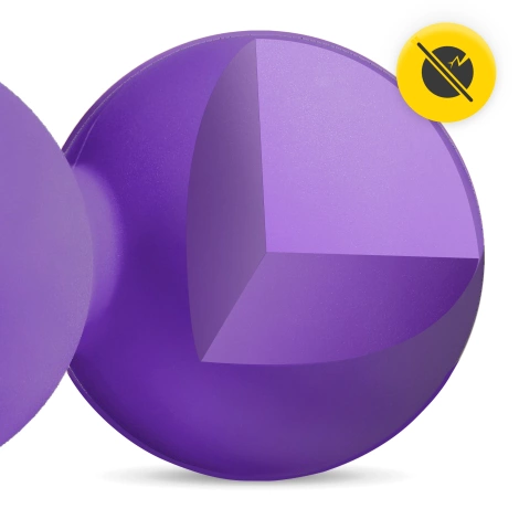 Podwójna piłka do masażu DOUBLE BALL fioletowa