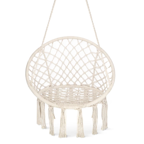 Huśtawka ogrodowa BOHO beżowa