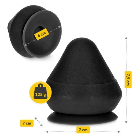 Stożek do masażu punktowego czarny