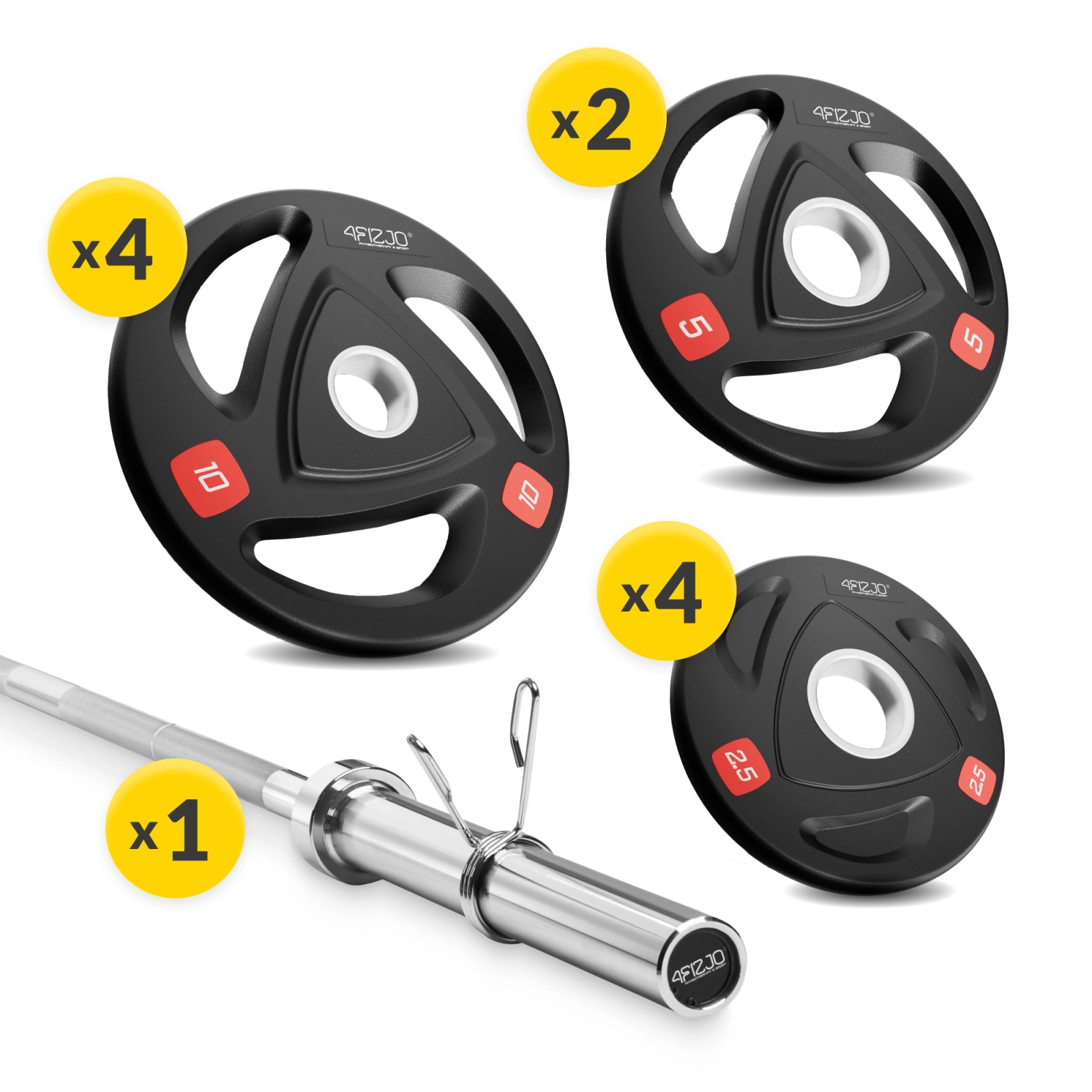 Zestaw olimpijski - obciążenie 60 kg + sztanga