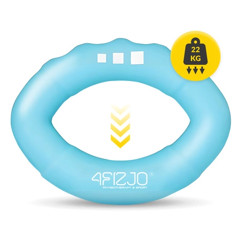 Silikonowy ściskacz do treningu dłoni niebieski