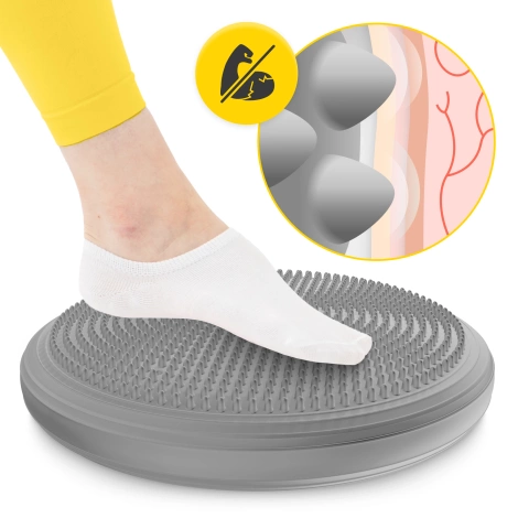 Poduszka sensomotoryczna MED+ 33 cm szara