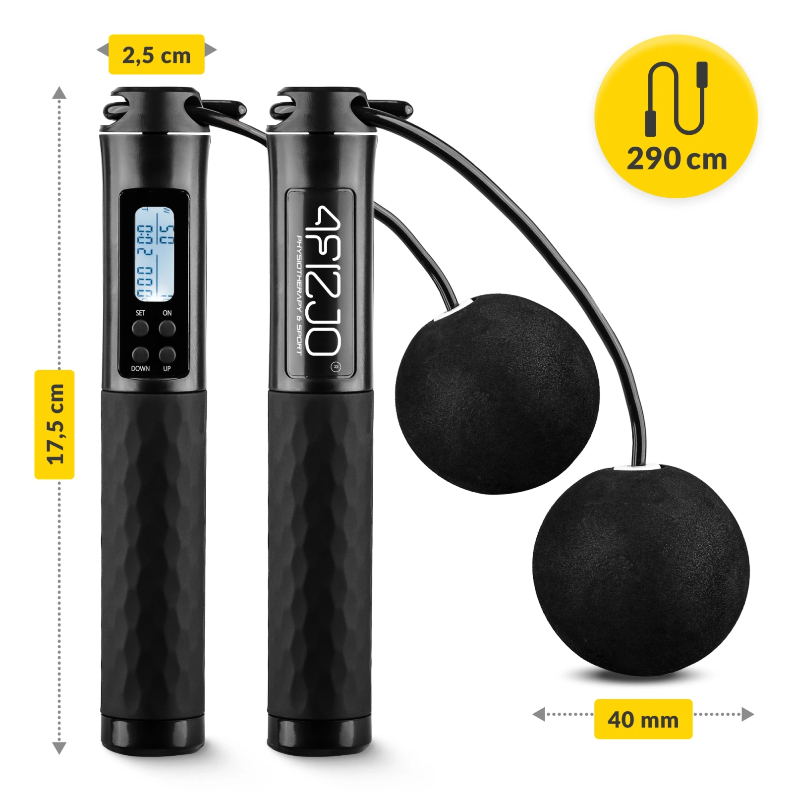 skakanka z licznikiem regulowana z kulkami