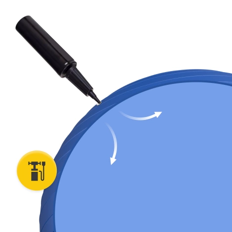 Piłka gimnastyczna dmuchana 75 cm granatowa