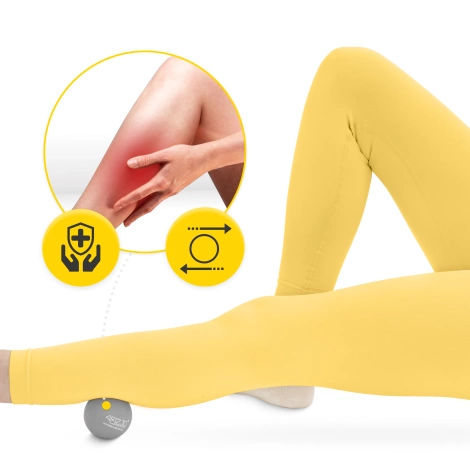 Piłka do masażu Lacrosse Massage Ball szara