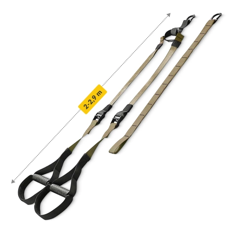 Pasy treningowe taśmy do ćwiczeń TRX khaki