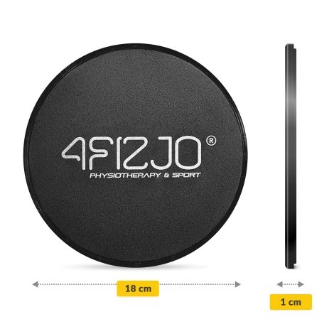 Dyski poślizgowe do ćwiczeń SLIDE 2 szt. czarne