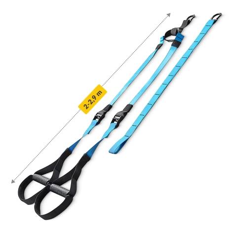 Pasy treningowe taśmy do ćwiczeń TRX niebieskie