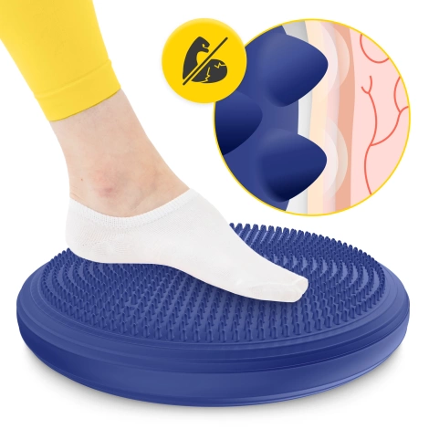 Poduszka sensomotoryczna MED+ 33 cm granatowa