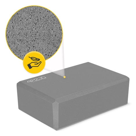 Kostka piankowa do jogi szara
