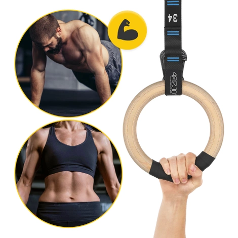 Kółka gimnastyczne do podciągania niebieskie