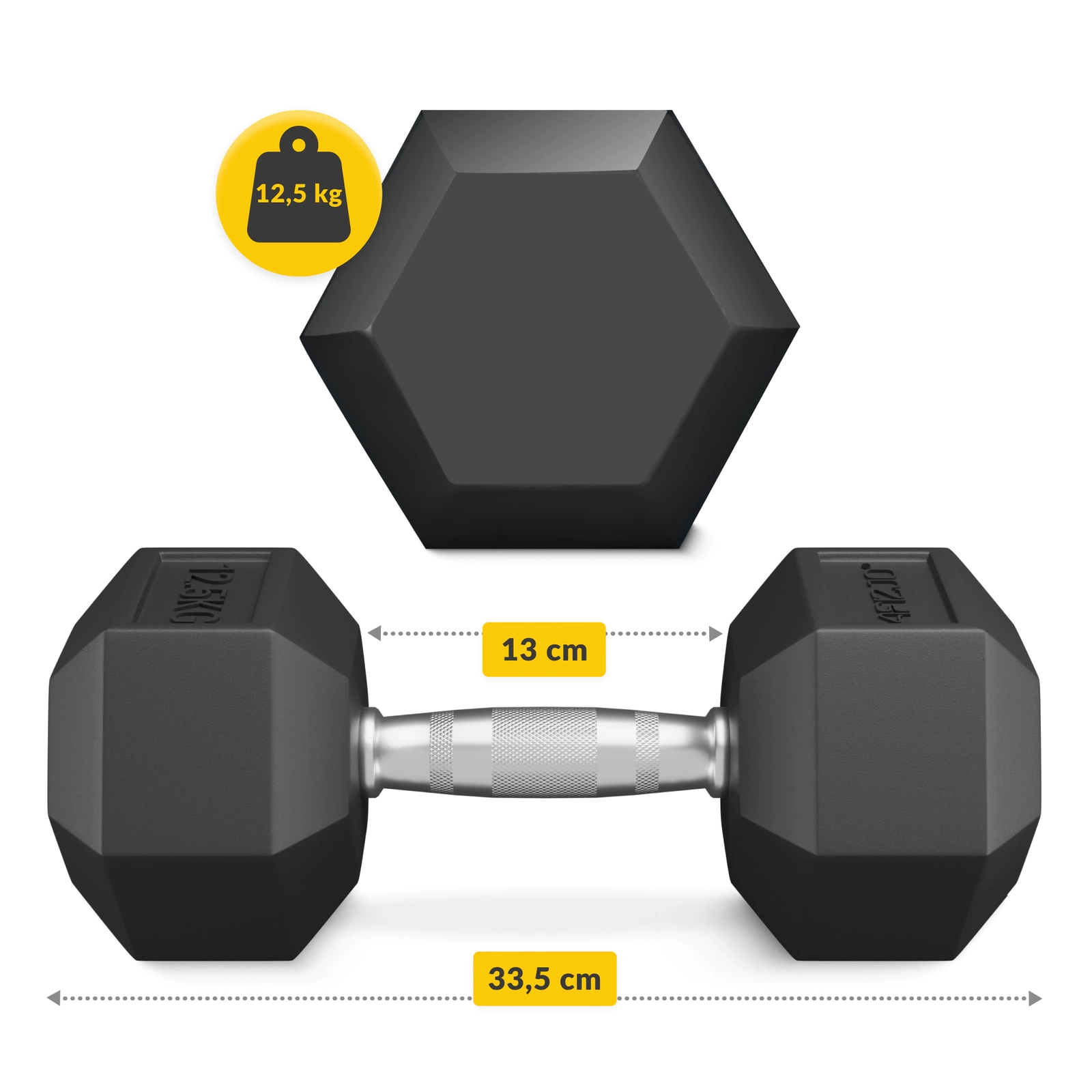 hantel hex 12,5kg