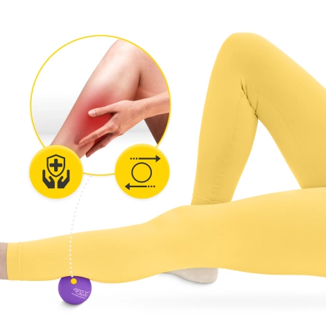 Piłka do masażu Lacrosse Massage Ball fioletowa