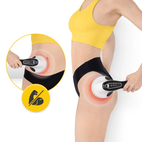 Ręczny masażer antycellulitowy biały