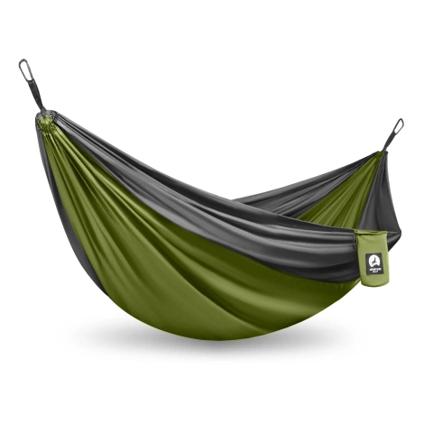 Hamak turystyczny jednoosobowy Mountain Goat szaro-zielony