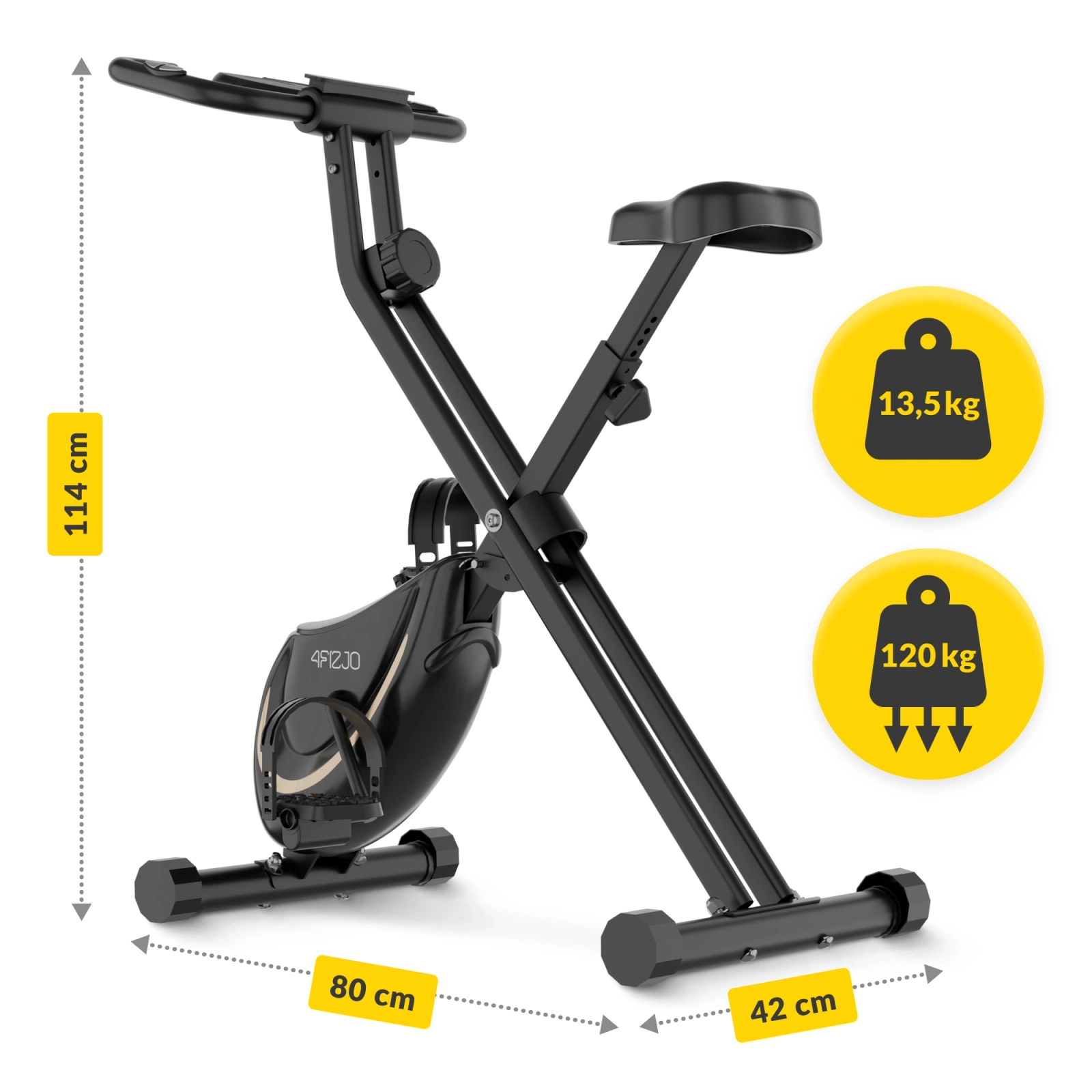 Składany rower stacjonarny magnetyczny MY-FLEX
