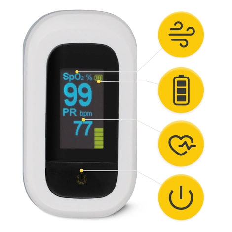 Pulsoksymetr napalcowy MED+