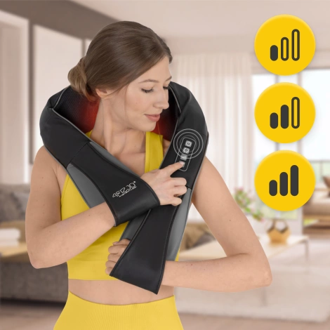 Masażer do karku i szyi SHIATSU PRO+ szary