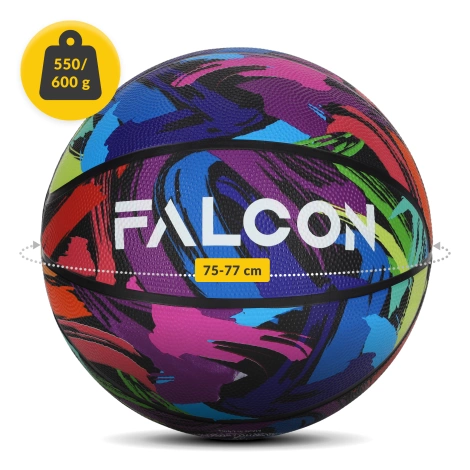 Piłka do koszykówki Falcon rozmiar 7 wielokolorowa