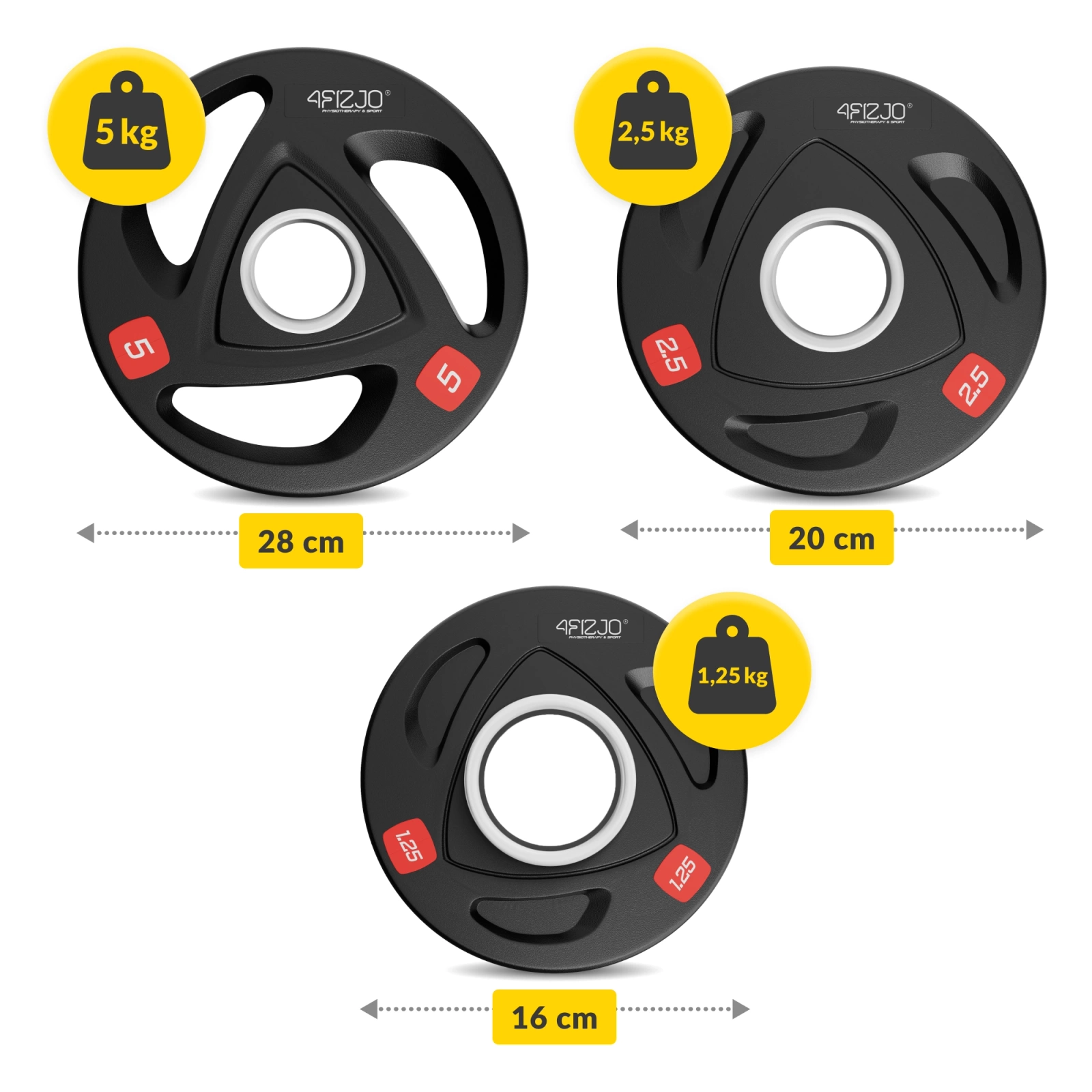 Zestaw olimpijski - obciążenie 107,5 kg + sztanga