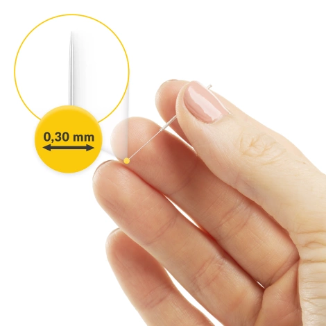Igły do akupunktury z prowadnicą 100 szt. 0,3 x 30 mm