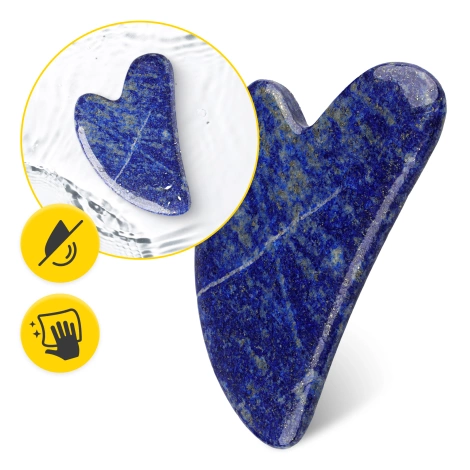 Klasyczny kamień Gua Sha z naturalnego lazurytu