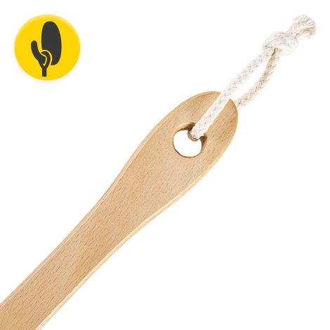 Długa szczotka do kąpieli i masażu ciała twarda