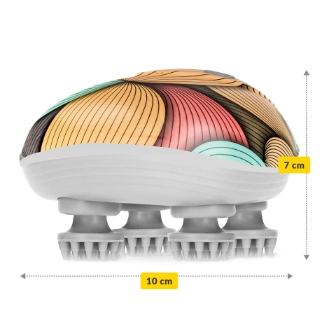 Elektryczny masażer do głowy wodoodporny wielokolorowy