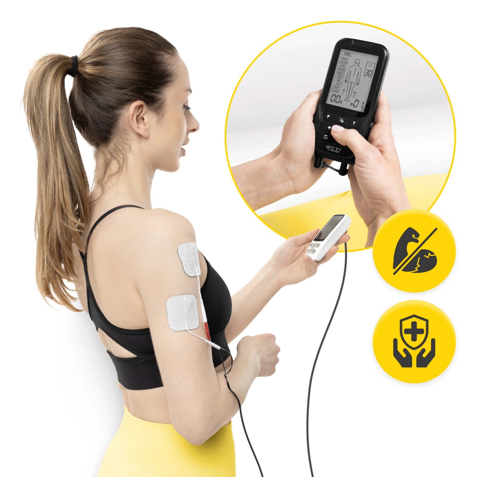 Gelové elektrody pro elektrostimulaci