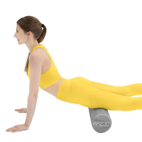 Wałek do masażu z wypustkami CARE+ 45 cm szary