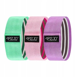 Zestaw 3 gum materiałowych do ćwiczeń HIP BAND