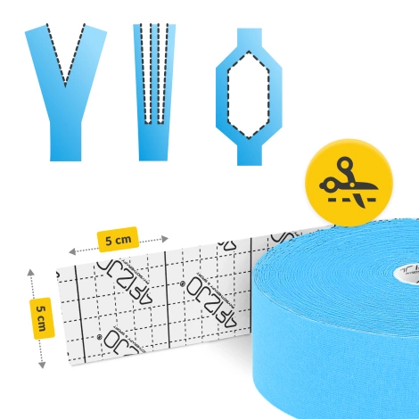 Taśma do kinesiotapingu 5 cm x 31 m