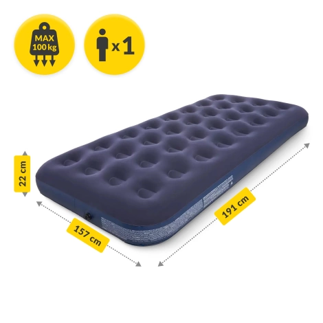 Materac dmuchany jednoosobowy Avenli 191 x 73 x 22 cm
