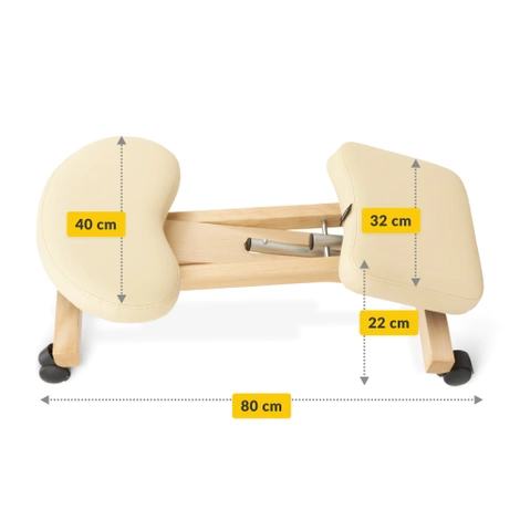 Klękosiad klęcznik do pracy PURE beżowy