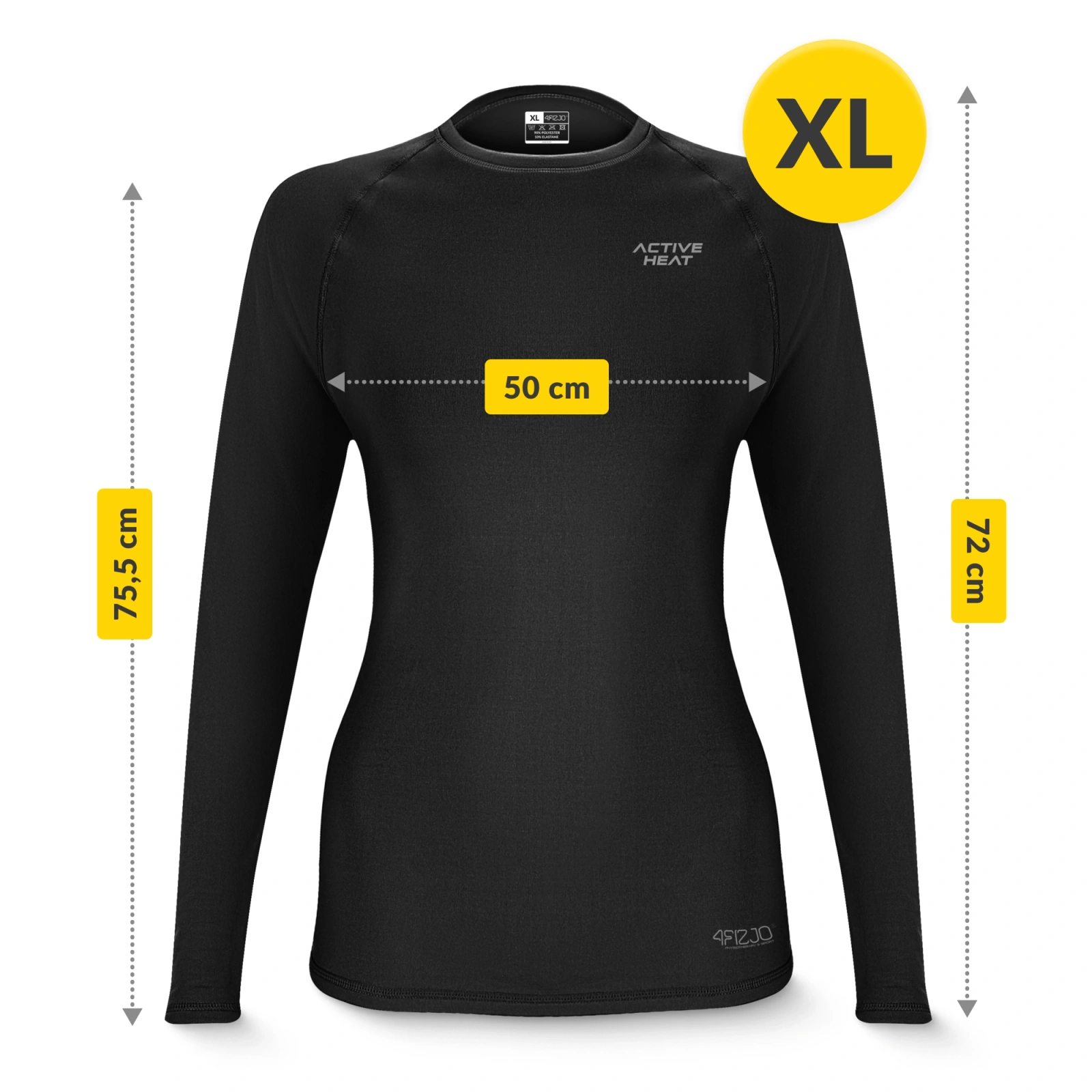 Zestaw termiczny unisex spodnie i koszulka S czarny