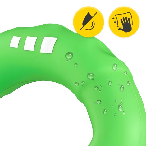 Silikonowy ściskacz do treningu dłoni zielony