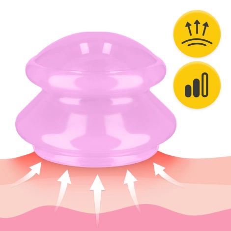 Silikonowe bańki chińskie 4 szt. MED+ różowe