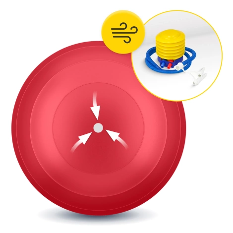 Piłka gimnastyczna PEANUT AIR BALL czerwona