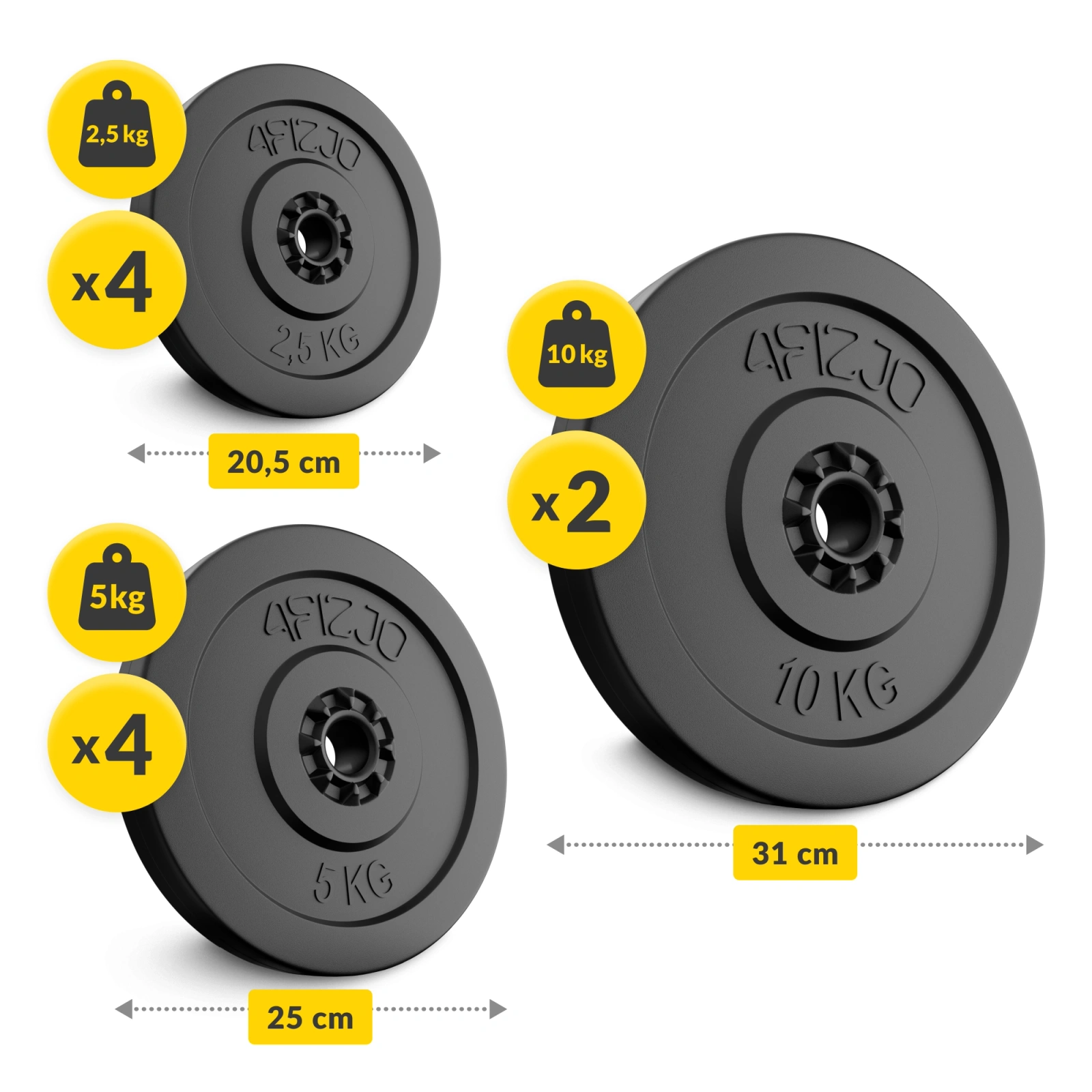 Zestaw kulturystyczny 90 kg