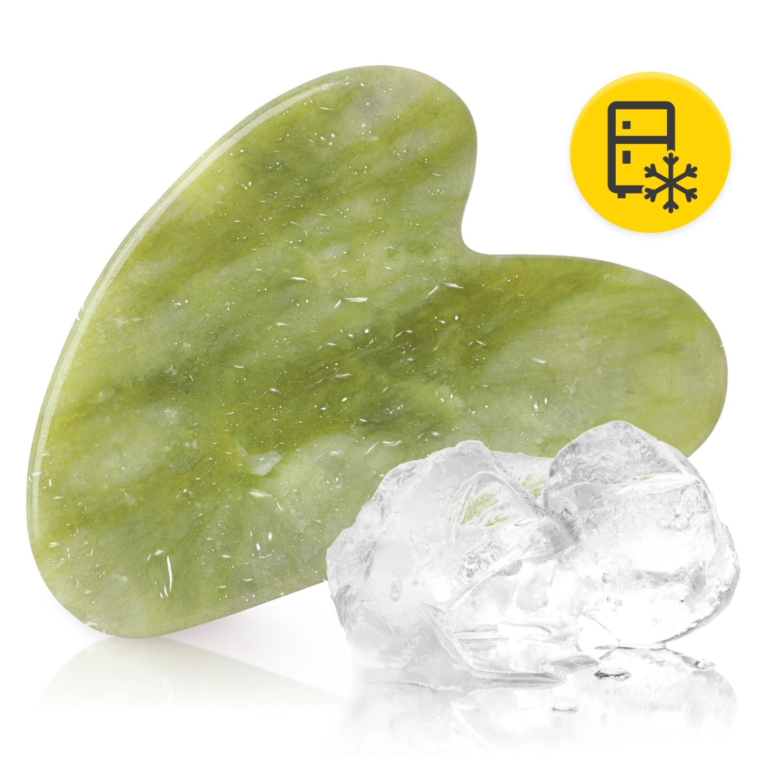 Klasyczny kamień Gua Sha z naturalnego zielonego jadeitu