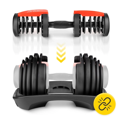 Hantel regulowany do ćwiczeń PRO 24 kg