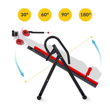 Ławka grawitacyjna inwersyjna czerwona