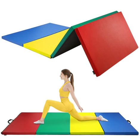 Materac gimnastyczny składany XL wielokolorowy