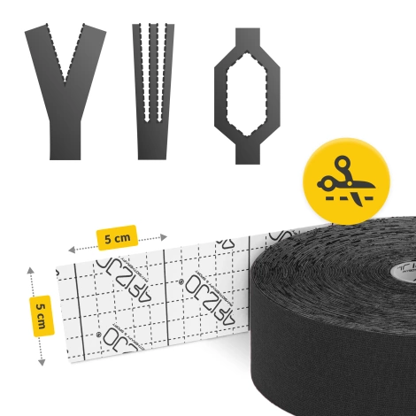 Taśma do kinesiotapingu 5 cm x 31 m