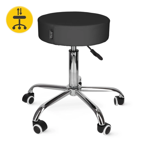Taboret obrotowy do masażu PURE czarny